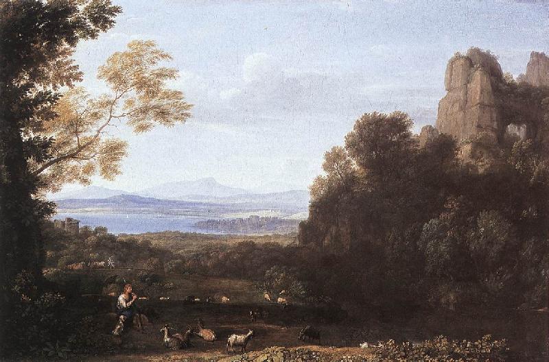 Claude Lorrain Landscape with Apollo and Mercury oil painting picture